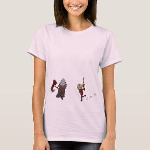 Camiseta Serra de cadeia de Chibi & executor Majini