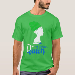 Camiseta Serra Leoa Bandeira Afro Roots