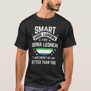Camiseta Serra Leoa Bandeira Orgulho Nativo Serra Leoa Roo