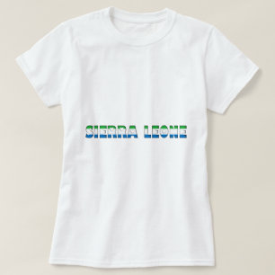 Camiseta Serra Leoa Copia Tipografia País
