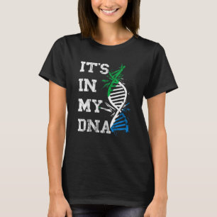 Camiseta Serra Leoa Está em Meu Dna Siera Leonean Roots Fl