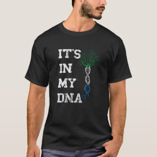 Camiseta Serra Leoa Está em Meu Dna Siera Leonean Roots Pr