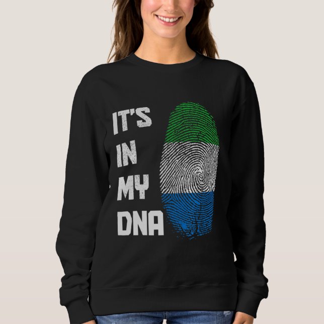 Camiseta Serra Leoa Está no Meu Orgulho de Bandeiras do DNA (Frente)