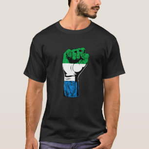 Camiseta Serra Leoa Pavilhão de Mão Sinalizador Serra Leoa