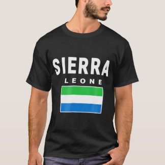 Camiseta Serra Leoa Tee Flag souvenir Freetown