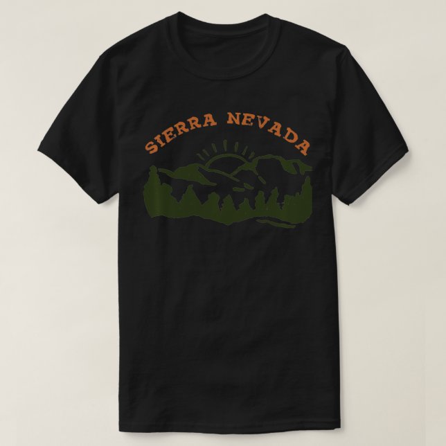 Camiseta Serra Nevada, montanha Navada (Frente do Design)