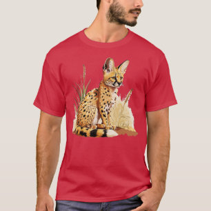 Camiseta Serval Africano Wildcat Serval Cat Wild Cat A
