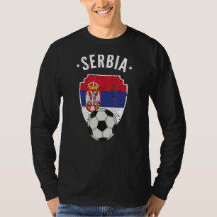 Camiseta Sérvia Futebol Sérvia Bandeira Futebol sérvio Orgu