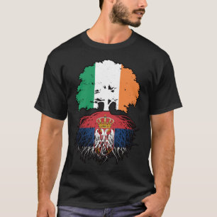 Camiseta Sérvia Irlanda, Irlanda, Irlanda, Árvore Bandeira