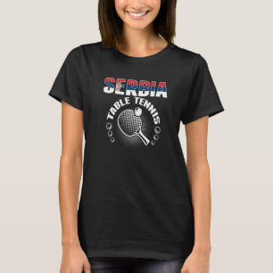 Camiseta Sérvia Mesa de apoio à Tênis sérvia Ping Pong Te