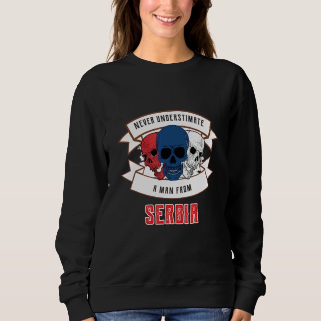Camiseta Sérvia Nunca Subestime (Frente)