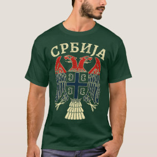 Camiseta Sérvia Srbija Serbian Eagle