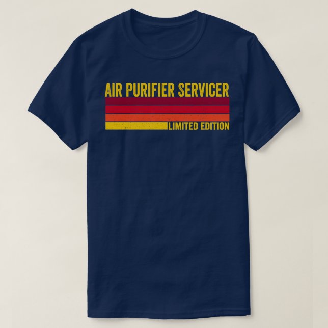 Camiseta Servicador de purificador de Ar (Frente do Design)