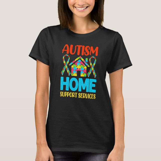 Camiseta Serviço de Apoio Domiciliar para Autismo (Frente)