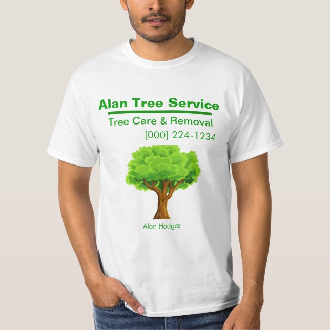 Camiseta Serviço de árvore (Frente)