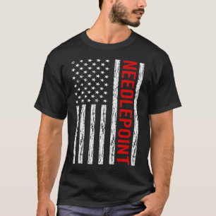 Camiseta Serviço de Canvas do Needlepoint de Sinalizador EU