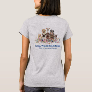 Camiseta Serviço de Cão da Marinha aparador de ambos os lad