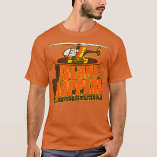 Camiseta Serviço de Carta Helicopter dos Hoppers Insulares