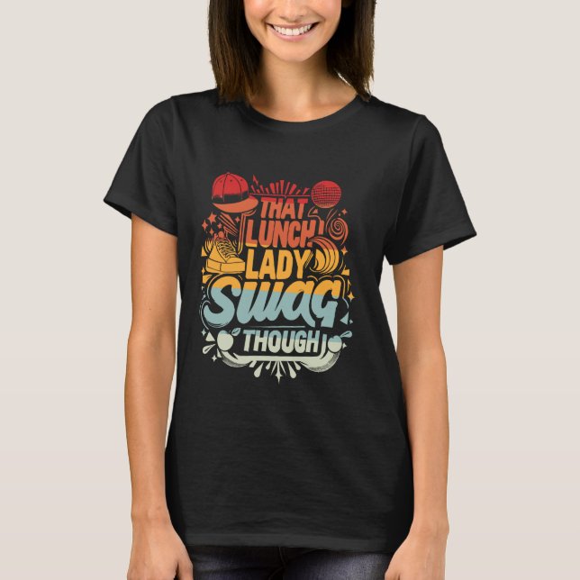 Camiseta Serviço de Comida da Escola de Retro Retro Encanta (Frente)