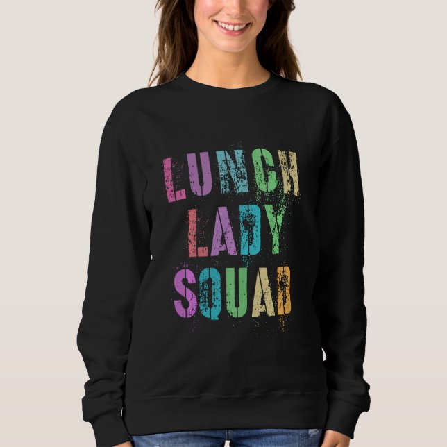 Camiseta Serviço de Comida de Lady Squad School do Almoço l (Frente)