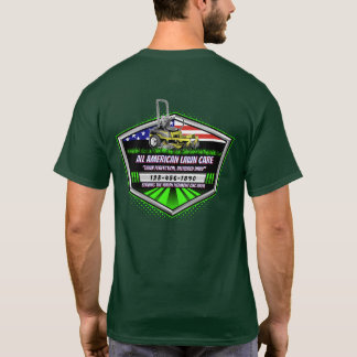 Camiseta Serviço de Cuidado de Jardim Patriótico Bandeira d