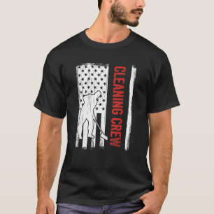 Camiseta Serviço de custódia de limpeza de bandeiras americ