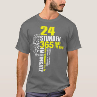 Camiseta Serviço de Emergência para Bombeiros 112 Serviço d