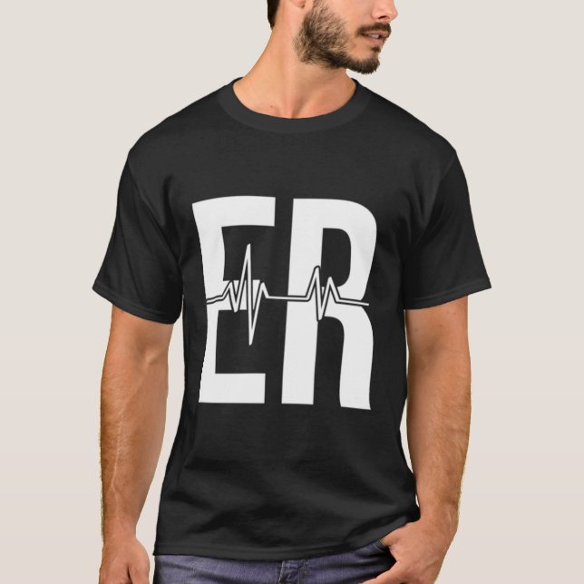 Camiseta Serviço de Emergência Sala de Emergência Enfermeir (Frente)