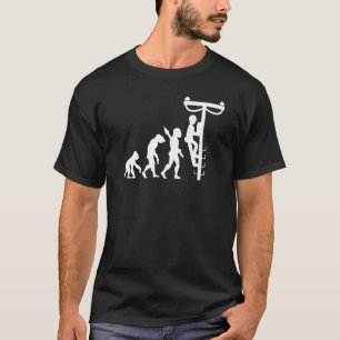 Camiseta Serviço de energia elétrica de tensão em torre de