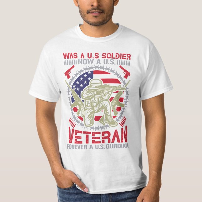 Camiseta Serviço de Honra do Vereador Soldado dos EUA para  (Frente)