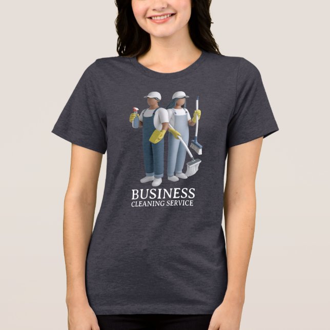 Camiseta Serviço de Limpeza de Casa Moderna Serviço de Limp (Frente)