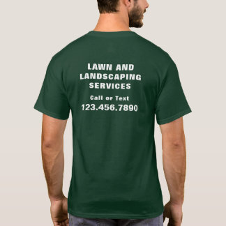 Camiseta Serviço de Paisagismo de Cuidados com o Gramado Pu