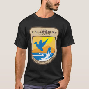 Camiseta Serviço de Peixes e Vida Selvagem dos Eua