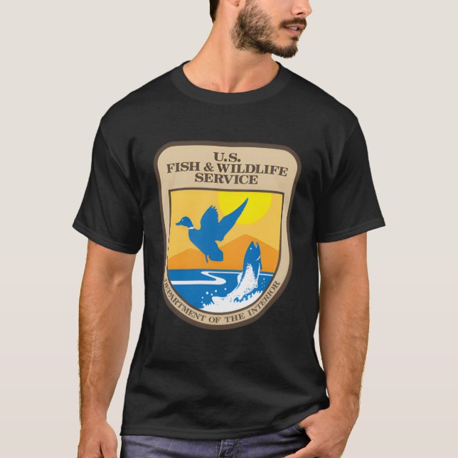 Camiseta Serviço de Peixes e Vida Selvagem dos Eua (Frente)