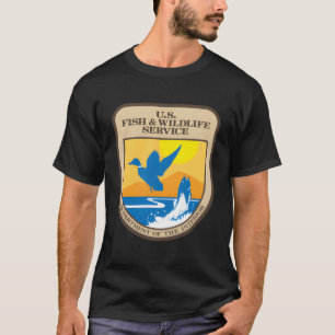Camiseta Serviço de Peixes e Vida Selvagem dos Eua