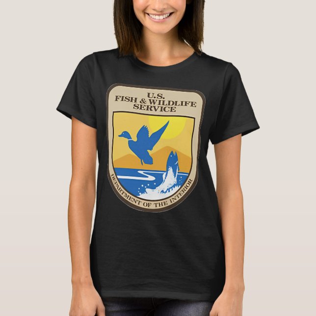 Camiseta Serviço de Pesca e Vida Selvagem dos EUA (Frente)