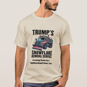 Camiseta "Serviço de Remoção de Flocos de Neve de Trump - P