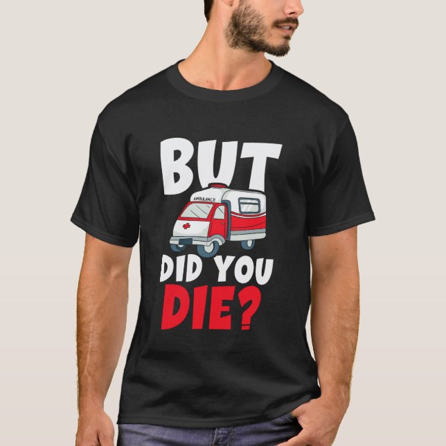 Camiseta Serviço de Resgate Dizendo Paramédico (Frente)