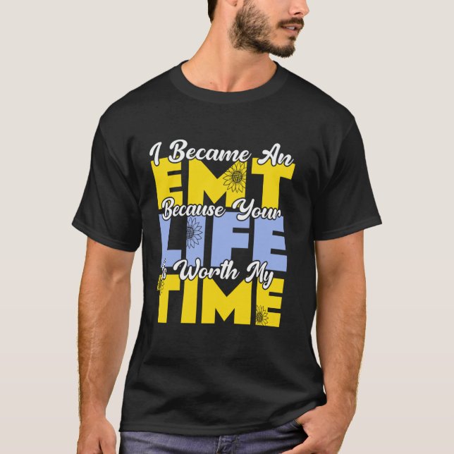 Camiseta Serviço de Resgate Salva Vida Médico Paramédico (Frente)