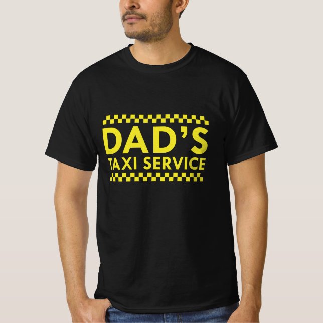 Camiseta Serviço de Táxi do pai (Frente)