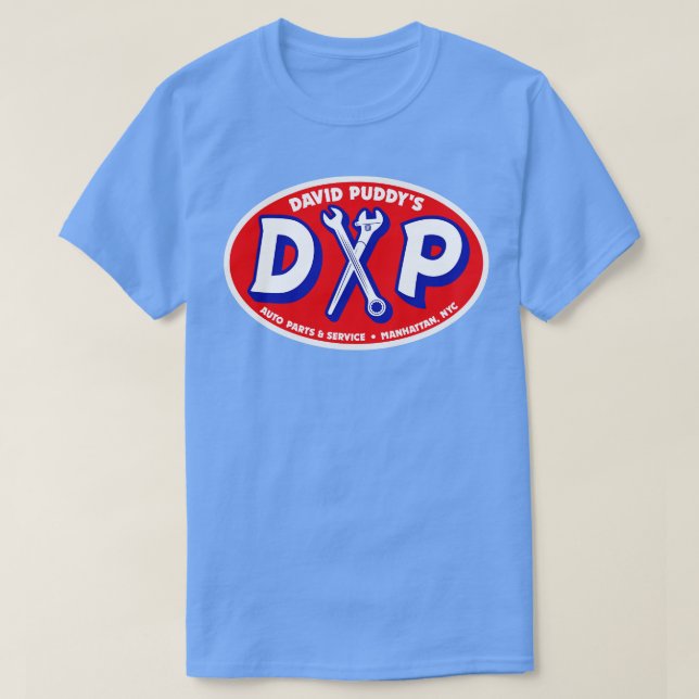 Camiseta Serviço e peças automáticas David Puddys (Frente do Design)