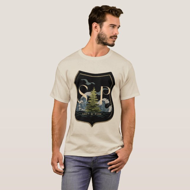 Camiseta Serviço Florestal De Salt E Pine (Frente Completa)