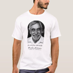 Camiseta Serviço Funerário ou Memorial de Foto Arco Moderno
