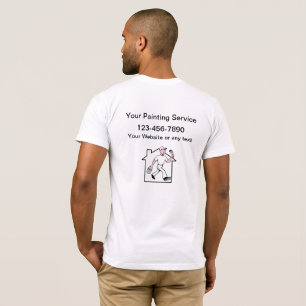 Camiseta Serviço Legal Simples de Pintor de Casa Profission