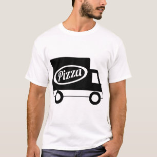 Camiseta Serviço Local de Entrega de Pizza Caminhão Uniform
