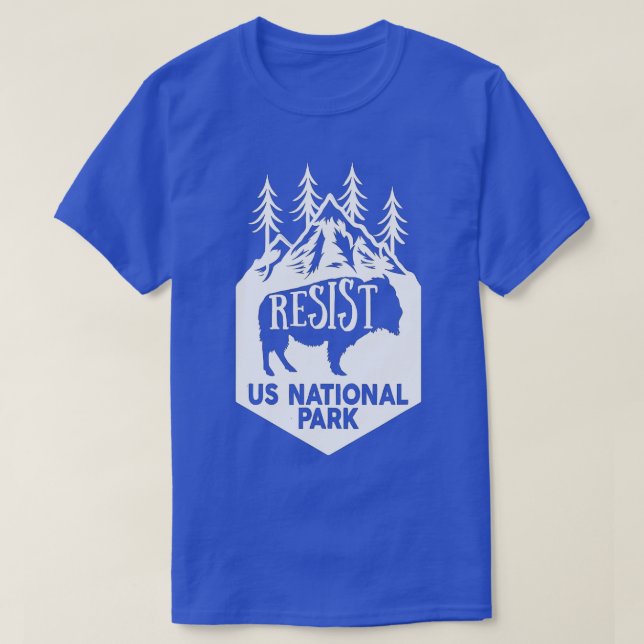 Camiseta Serviço Nacional de Resistência do Parque Nacional (Frente do Design)