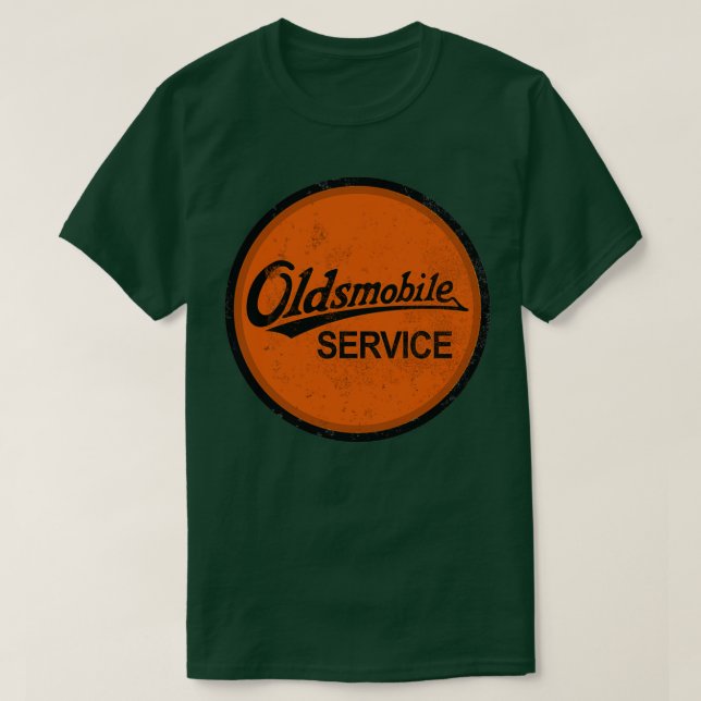 Camiseta Serviço Oldsmobile angustiado (Frente do Design)