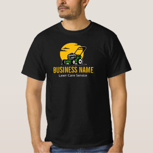 Camiseta Serviço Profissional de Corte de Grama Verde Sol A