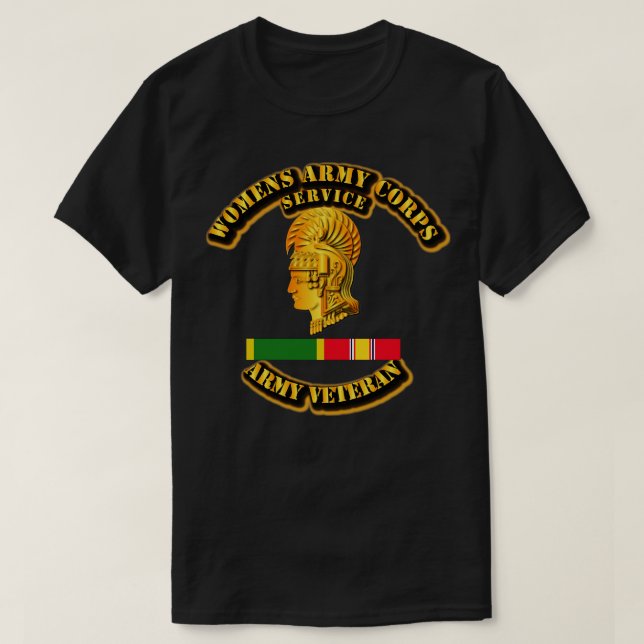 Camiseta Serviço Womens Corps com WAC NDSM (Frente do Design)