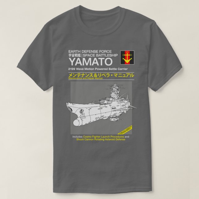 Camiseta Serviço Yamato e Reparo (Frente do Design)